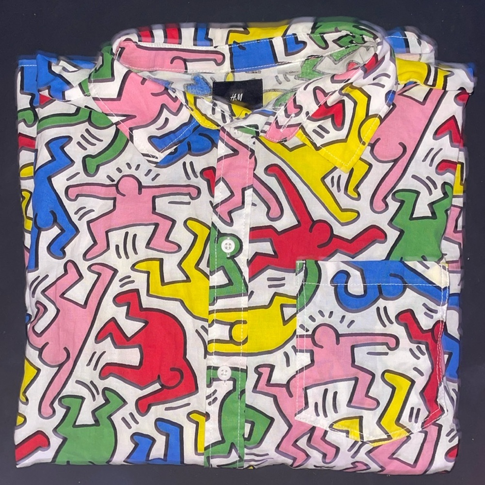 Keith Haring Pride button down shirt